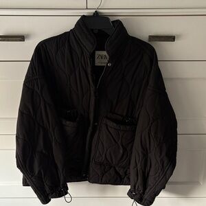 Zara Dark Quilted Jacket